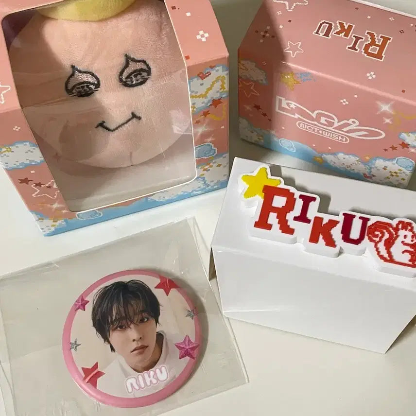 [BUNJANG] NCT WISH Riiku Login MD Mascot Keyring Bundle Set / 엔시티위시 리쿠 로그인 엠디 마스코트키링 팬라이트 일괄 양도 팝업 포카