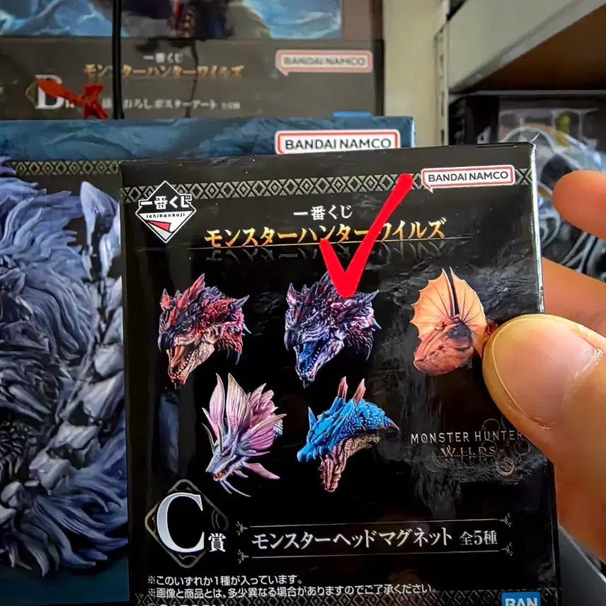 [BUNJANG] Ichiban Kuji Monster Hunter Wilds Head Magnet C Prize - Rathalos / 제일복권 몬스터헌터 와일즈 헤드 마그넷 C상 수호 리오레우스