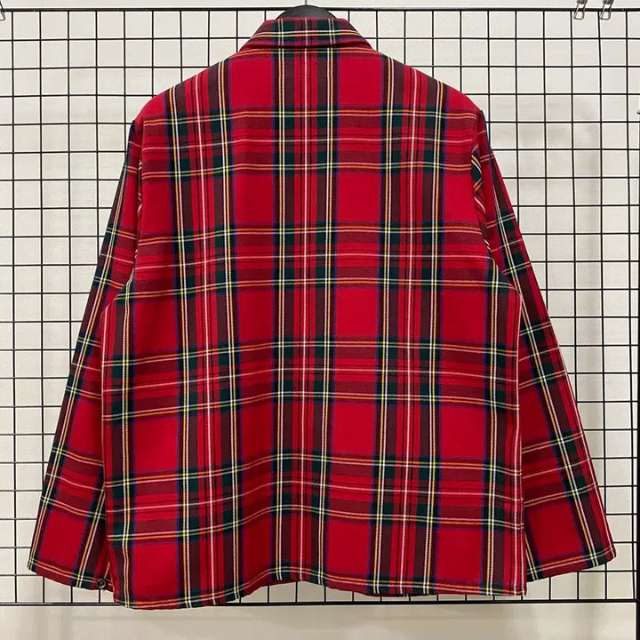 [BUNJANG] Supreme Tartan Check Shop Jacket / <L> 슈프림 타탄 체크 샵 자켓