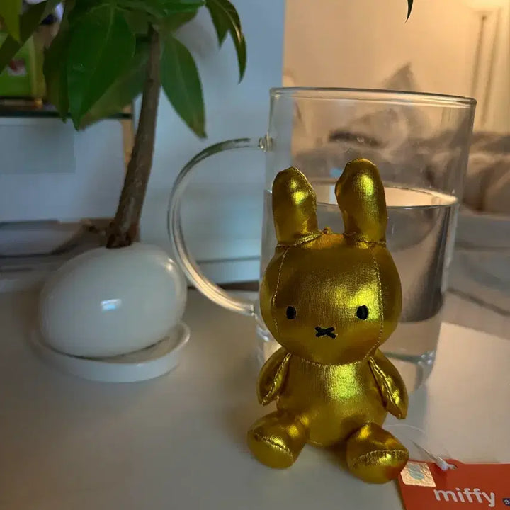 [BUNJANG] Miffy Gold Plush / 미피키링