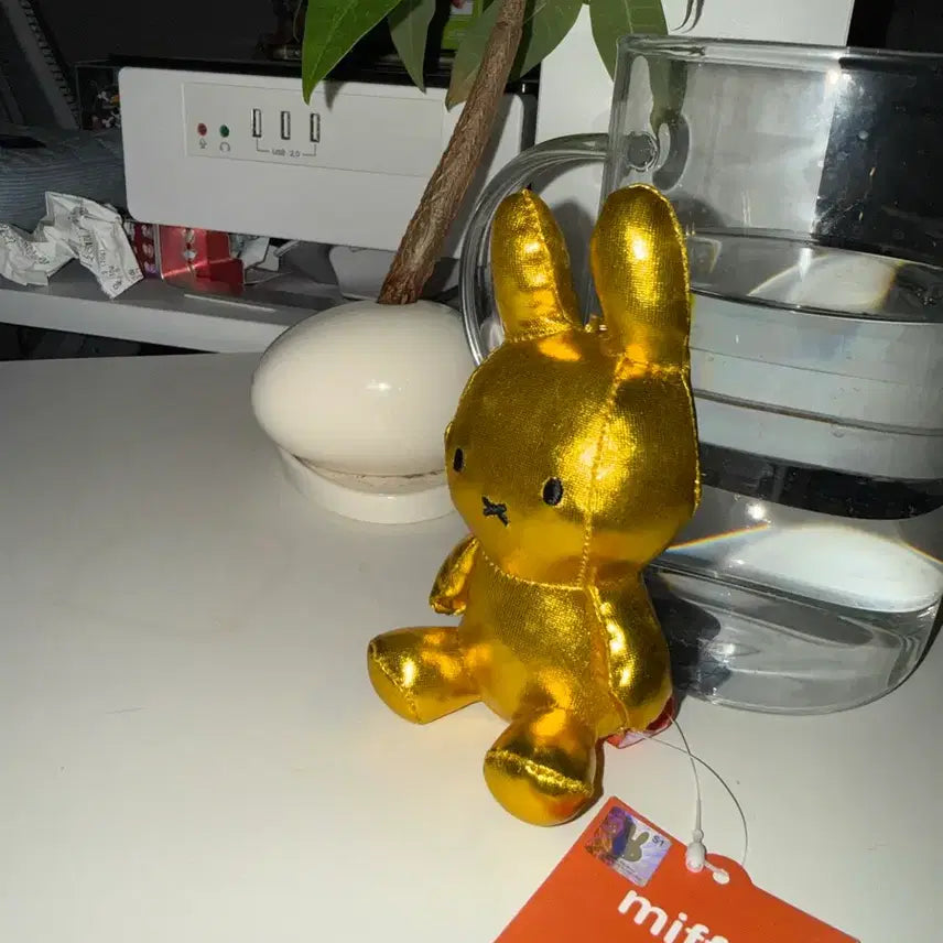 [BUNJANG] Miffy Gold Plush / 미피키링