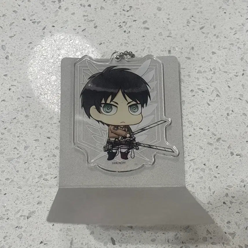 [BUNJANG] Attack on Titan Eren Yeager Acrylic Stand Keychain / 진격거 진격의거인 에렌 예거 아크릴 스탠드 키체인