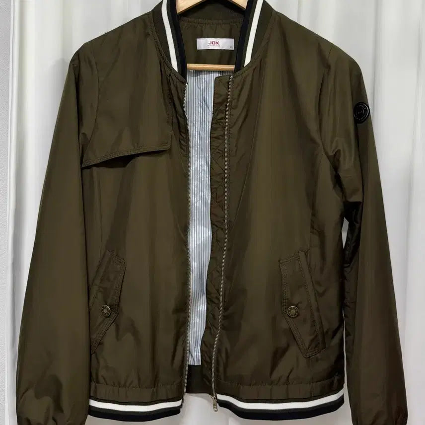 [BUNJANG] JDX Khaki Bomber Jacket / JDX 카키색 봄버 자켓