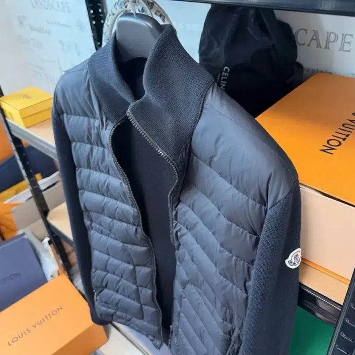[BUNJANG] Moncler Knit Puffer Jacket Black M / 몽클레어 니트패딩 m