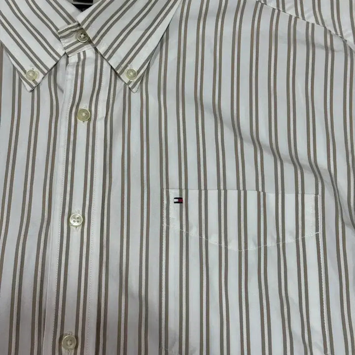 [BUNJANG] Vintage Tommy Hilfiger Striped Long-Sleeve Shirt XL / 빈티지 타미힐피거 긴팔셔츠 xl 105~107