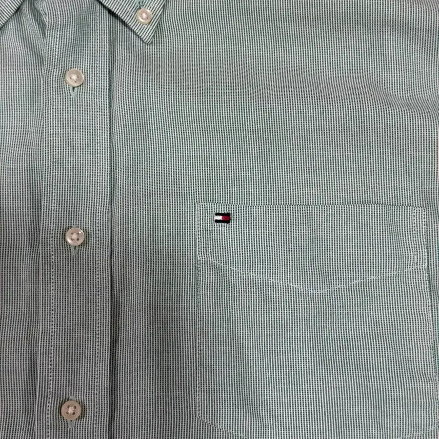[BUNJANG] Vintage Tommy Hilfiger Emerald Oversized Long Sleeve Shirt XL / 빈티지 타미힐피거 오버핏 긴팔셔츠xl 110느낌