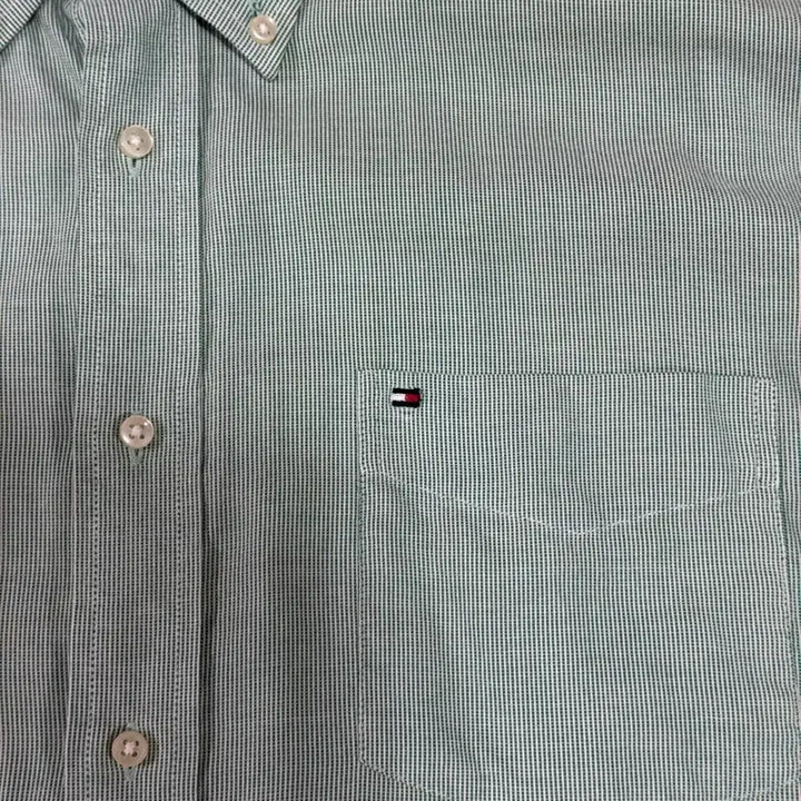 [BUNJANG] Vintage Tommy Hilfiger Emerald Oversized Long Sleeve Shirt XL / 빈티지 타미힐피거 오버핏 긴팔셔츠xl 110느낌