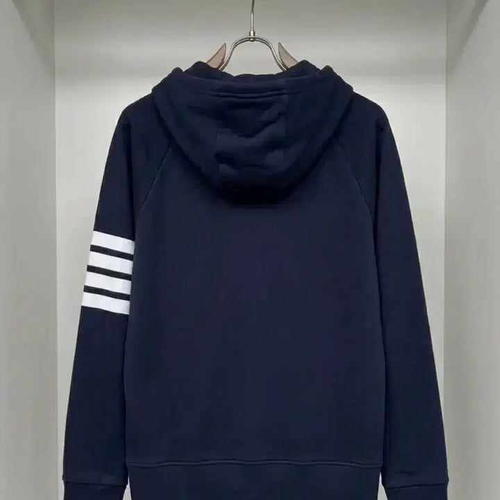 [BUNJANG] Thom Browne Diagonal Stripe Gold Button Hoodie Zip-Up Size 4 / 톰브라운 후드집업 사이즈 4