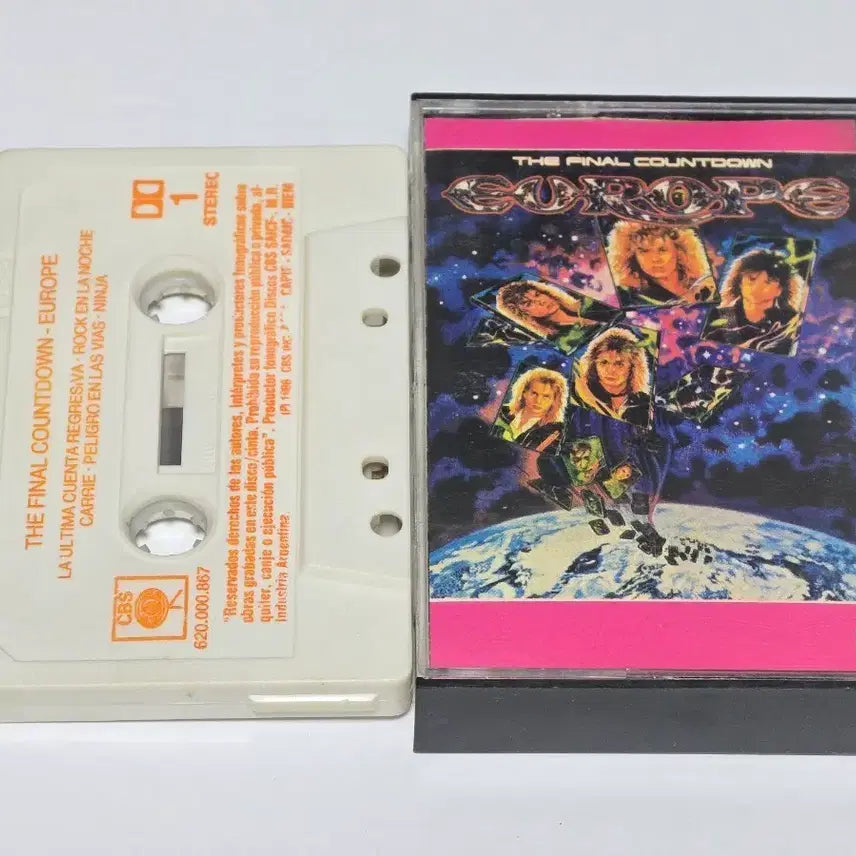 [BUNJANG] Europe The Final Countdown Cassette Tape (Rare Argentinian Pressing) / Europe - The Final Countdown 카세트 테이프 (희귀