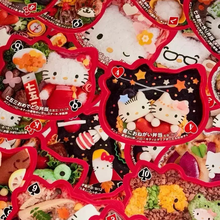 [BUNJANG] Sanrio Hello Kitty 2015 Vintage Lunch Box Paper Card / 2015 고전 키티 도시락 지류카드