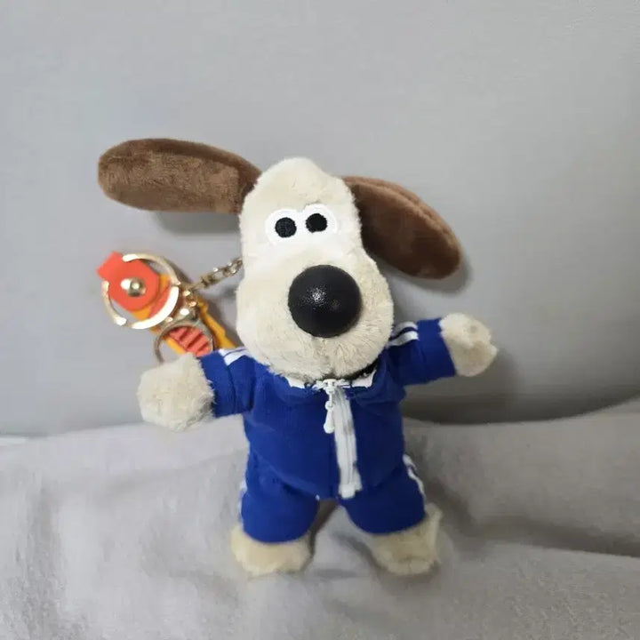 [BUNJANG] Gromit Plush Keychain / 그로밋 인형 키링