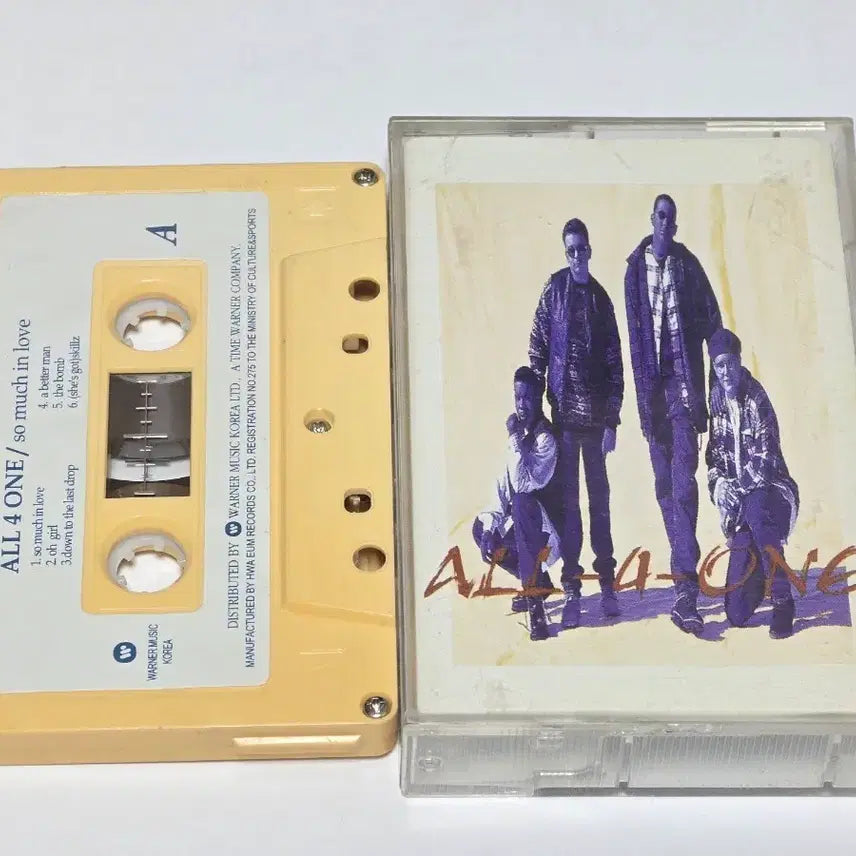[BUNJANG] All-4-One Debut Album Cassette Tape - I Swear / 올포원(All-4-One) 1집 카세트테이프 - I Swear 수록