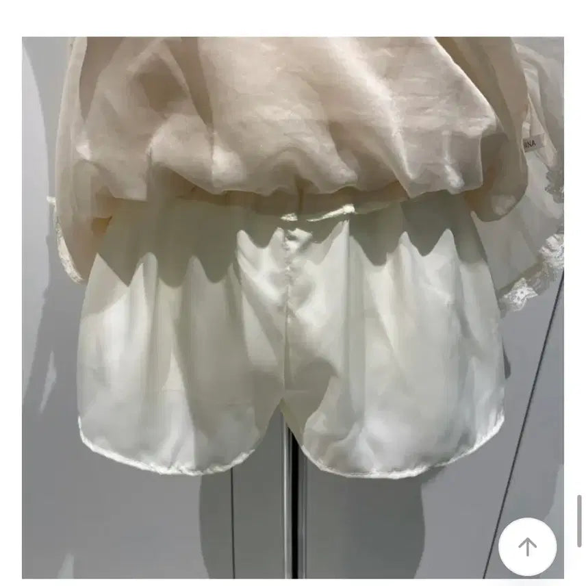 [BUNJANG] Ruffle Skirt - Cream / 발레코어룩 캉캉 스커트 허리밴딩-새제품