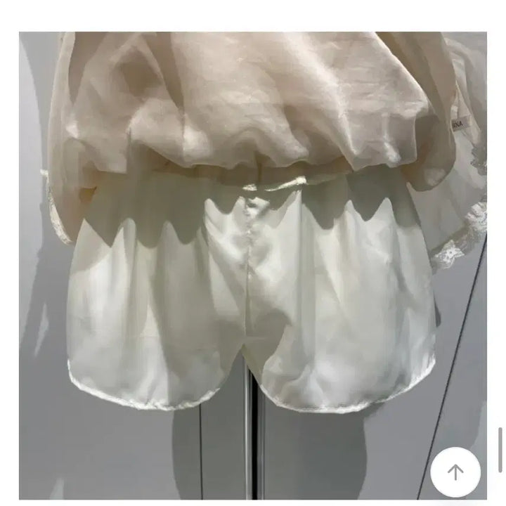 [BUNJANG] Ruffle Skirt - Cream / 발레코어룩 캉캉 스커트 허리밴딩-새제품