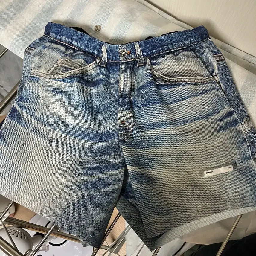 [BUNJANG] Satisfy Digital Denim Shorts / satisfy 새티스파이 디지털 데님 쇼츠