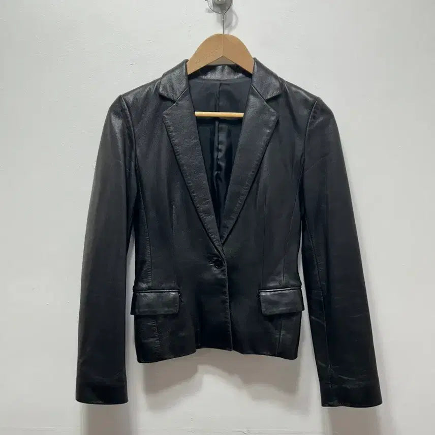 [BUNJANG] Black Leather Women&