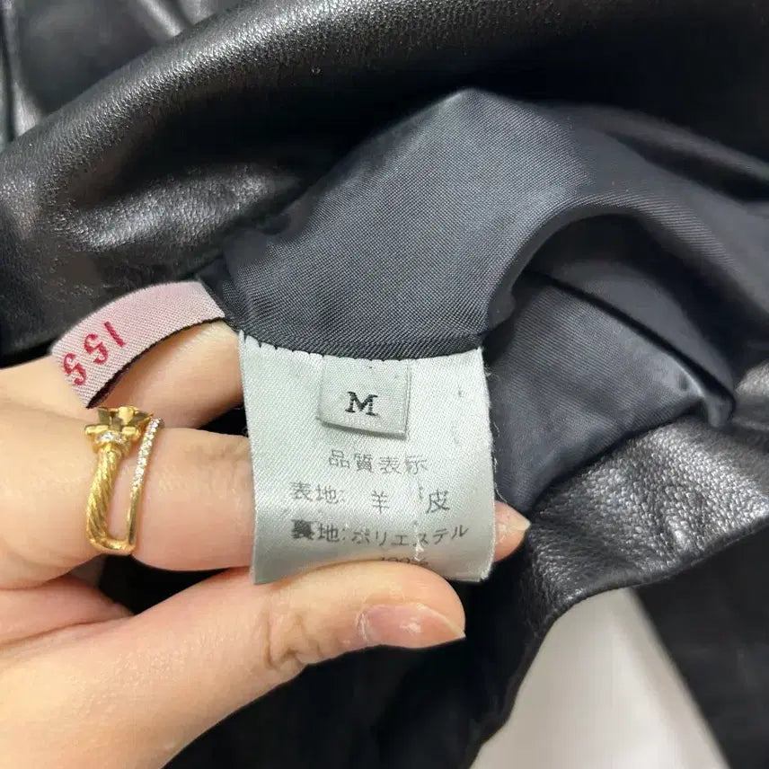 [BUNJANG] Black Leather Women&