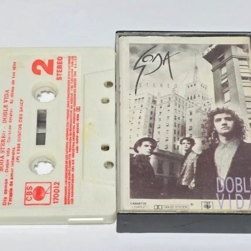 [BUNJANG] Soda Stereo Doble Vida Cassette Tape (Rare/1st Pressing) / (희귀/초판) Soda Stereo - Doble Vida 카세트 테이프