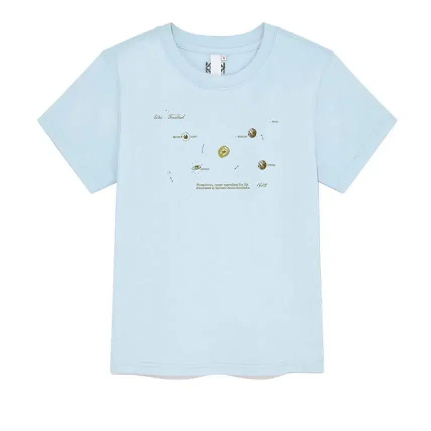 [BUNJANG] Kijun Planet T-Shirt Sky Blue / 기준 Planet T-Shirt Sky Blue