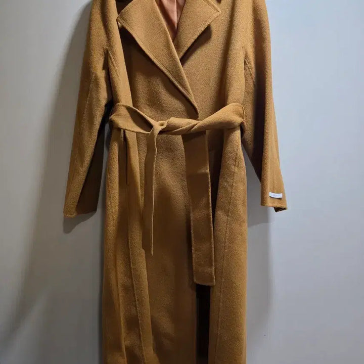 [BUNJANG] The Chomi Camel Long Wool Coat Belt Set / 더춈미 카멜 롱 울 코트 벨트 세트
