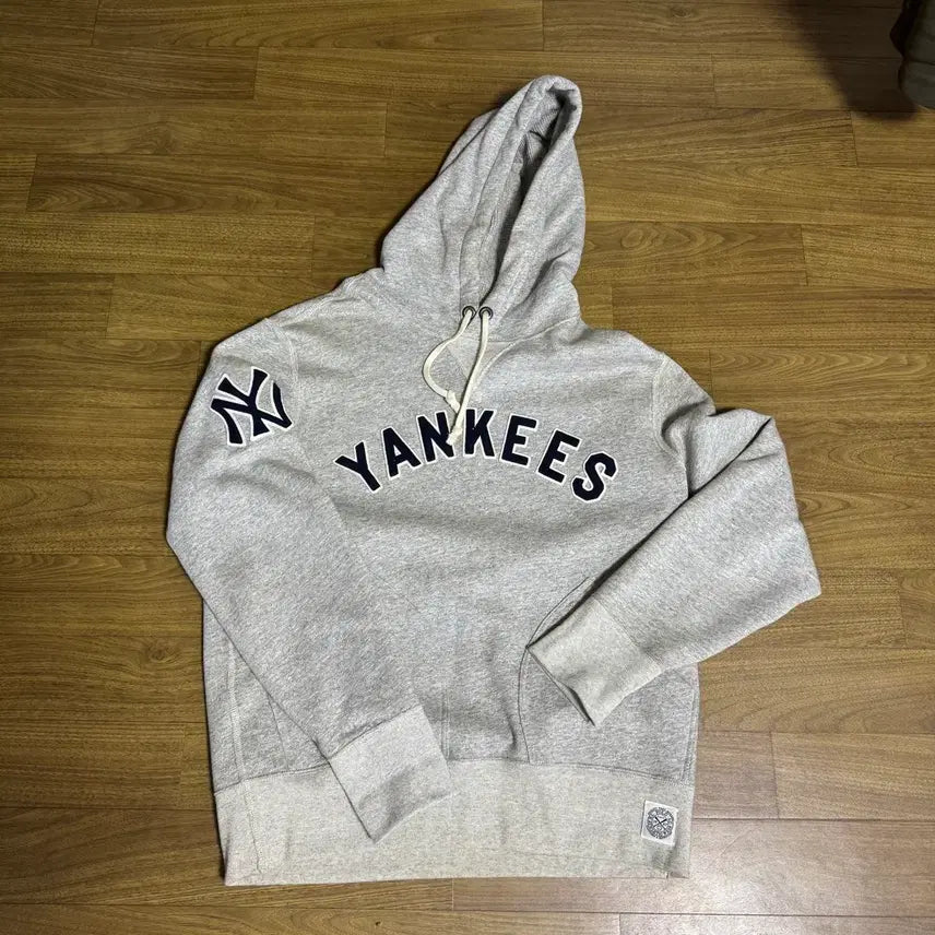 [BUNJANG] Polo Yankees Fleece Hoodie - Grey (M) / 폴로 양키스 플리스 후디 그레이 M 플래그십 단독상품