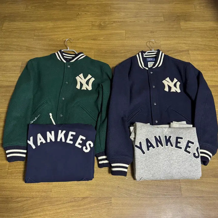 [BUNJANG] Polo Yankees Fleece Hoodie - Grey (M) / 폴로 양키스 플리스 후디 그레이 M 플래그십 단독상품