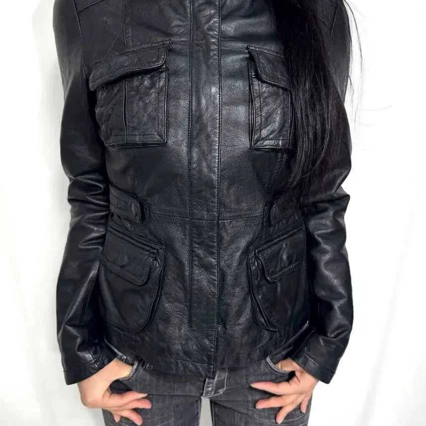 [BUNJANG] Vintage Lambskin Leather Jacket / Vintage Lambskin leather jacket