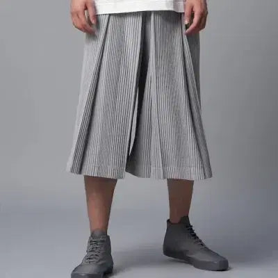 [BUNJANG] Homme Plissé HAKAMA Pants Black/Gray / [구매] 옴므플리세 / 24년 8월 하카마 블랙/그레이 2