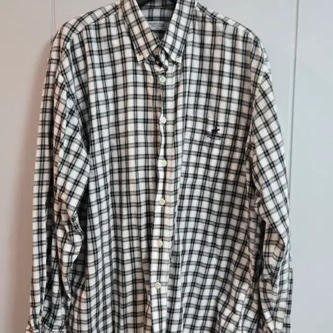 [BUNJANG] Beverly Hills Polo Club Plaid Long Sleeve Shirt / 베벌리힐스 폴로클럽 체크 긴팔 셔츠