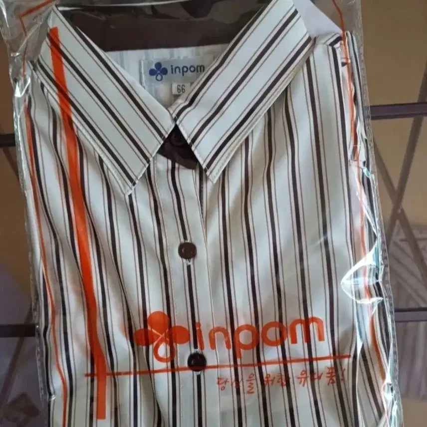 [BUNJANG] Inform Stripe Long Sleeve/7-Sleeve Shirt (M) / 카페유니폼