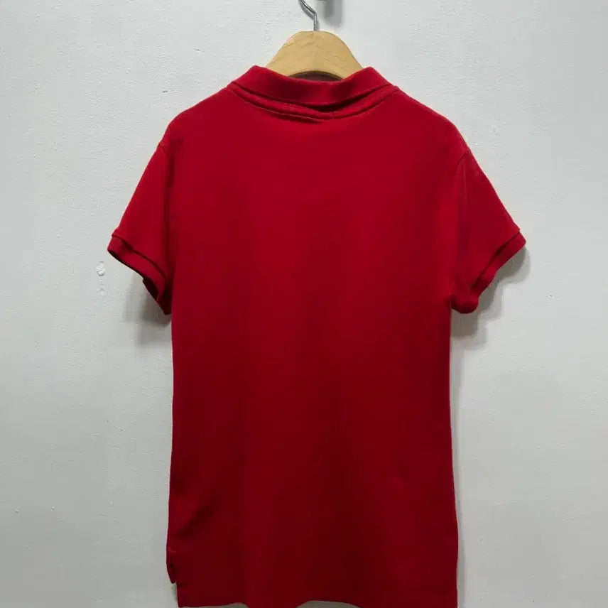 [BUNJANG] Ralph Lauren Red Short Sleeve Polo T-Shirt Size S / 랄프로렌 레드 반팔 카라 티셔츠 S