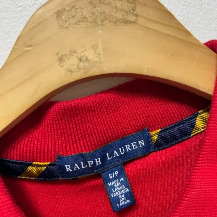 [BUNJANG] Ralph Lauren Red Short Sleeve Polo T-Shirt Size S / 랄프로렌 레드 반팔 카라 티셔츠 S