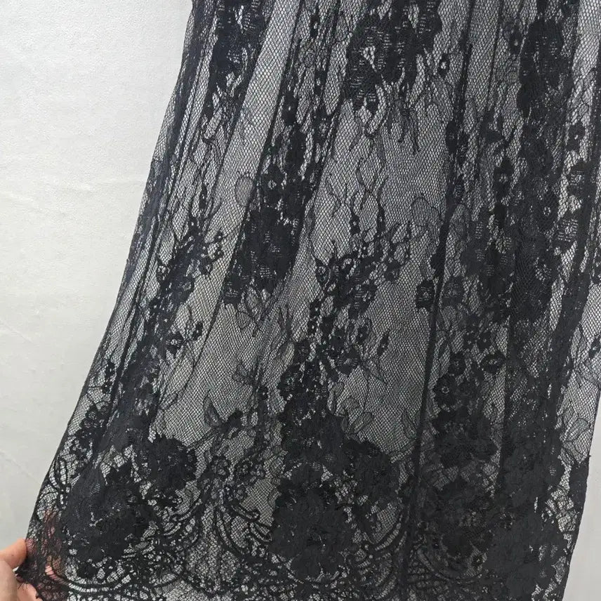 [BUNJANG] Lace Long Slip Dress / 레이스 롱 슬립