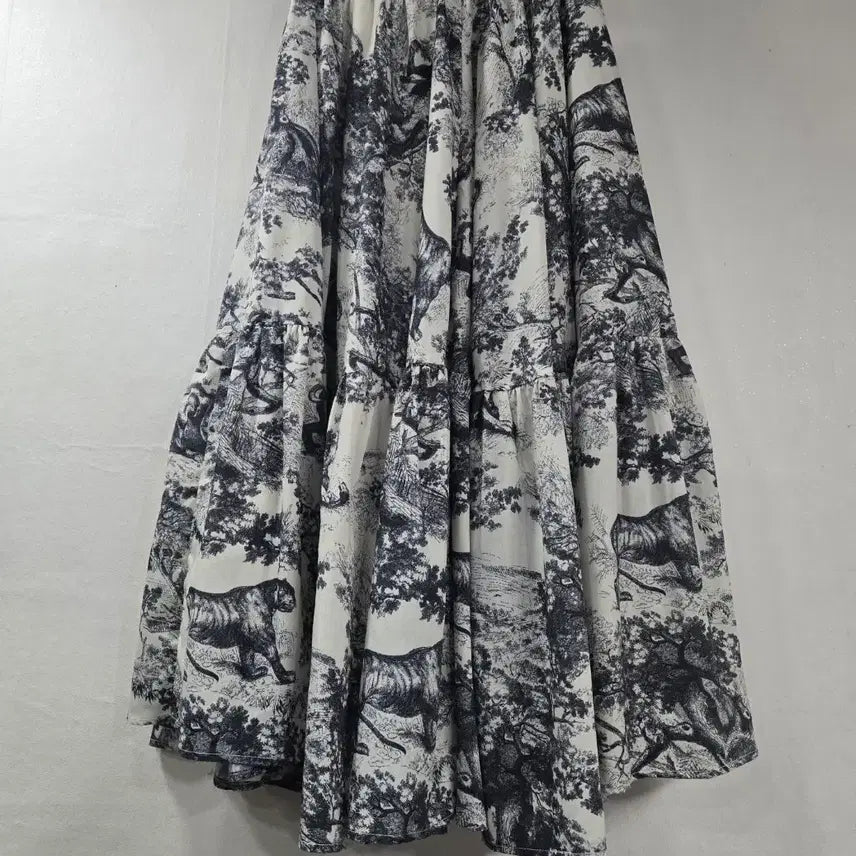 [BUNJANG] Pattern Long Skirt / 패턴 롱 스커트