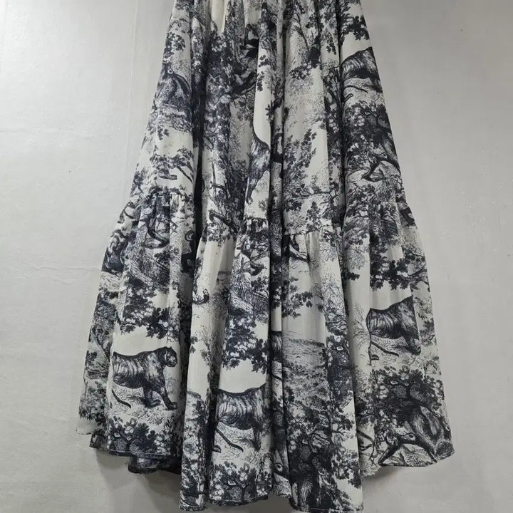 [BUNJANG] Pattern Long Skirt / 패턴 롱 스커트