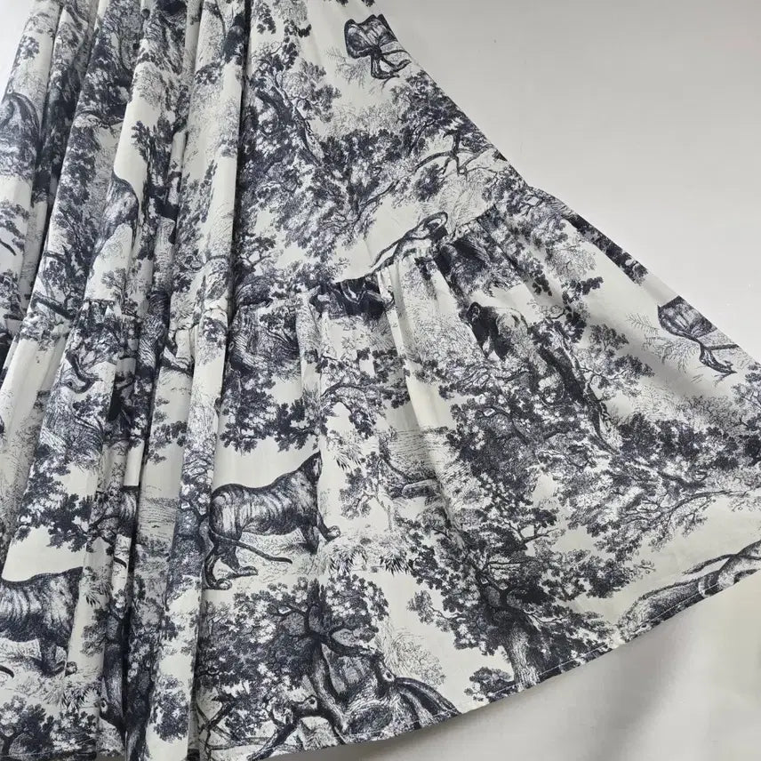 [BUNJANG] Pattern Long Skirt / 패턴 롱 스커트