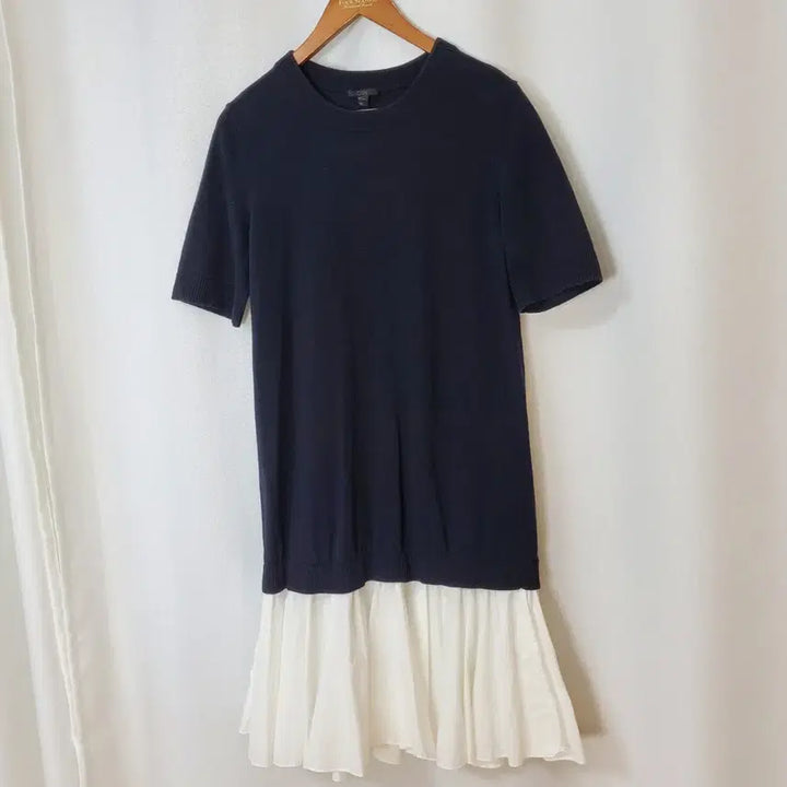 [BUNJANG] COS Knit Dress Dark Navy &amp; White S / 코스 니트원피스S