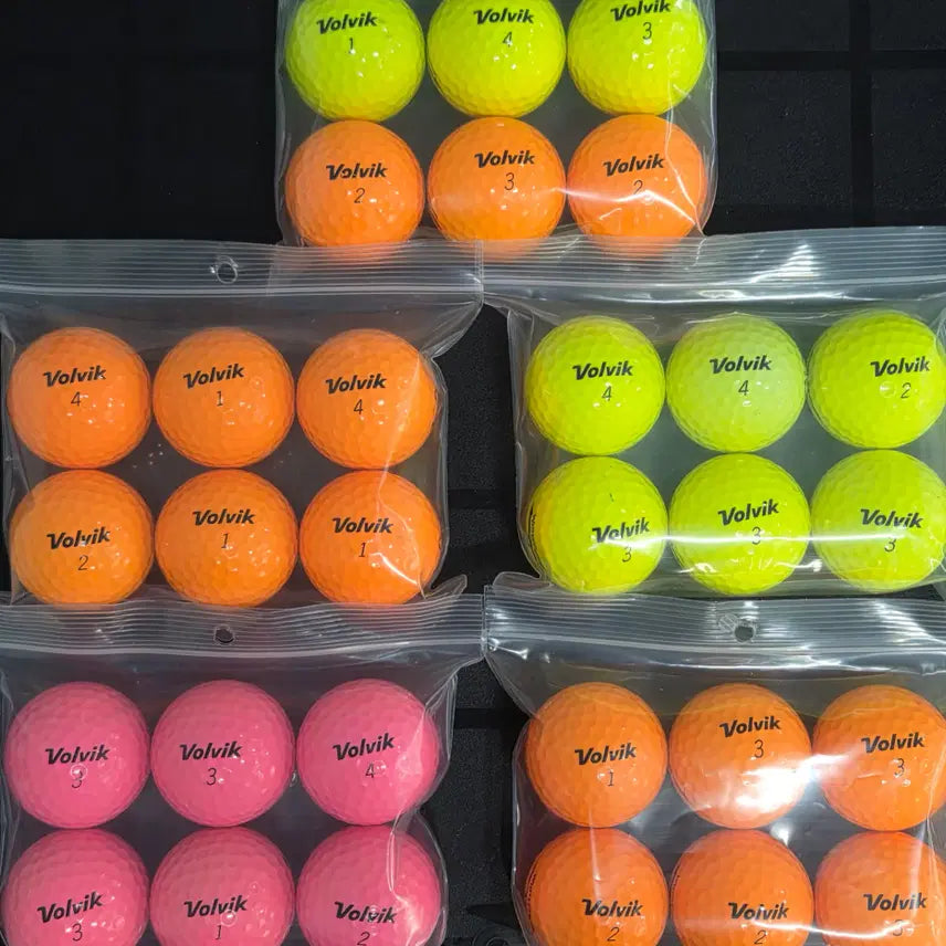 [BUNJANG] Volvik S3 3-Piece Color Lost Golf Balls (30 pcs) / 볼빅 s3 A급 3피스 컬러 로스트볼 30구 중고골프공 -무료배송-