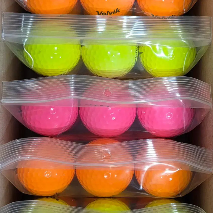 [BUNJANG] Volvik S3 3-Piece Color Lost Golf Balls (30 pcs) / 볼빅 s3 A급 3피스 컬러 로스트볼 30구 중고골프공 -무료배송-