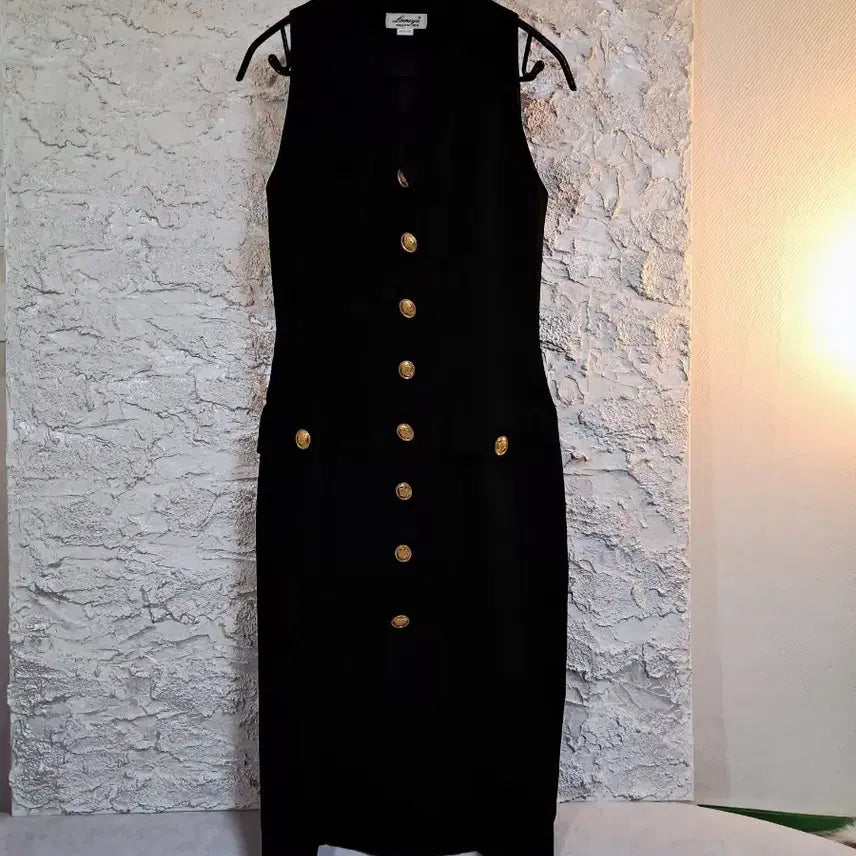 [BUNJANG] Black Sleeveless Long Dress / (55)이탈리아콜라보. 민소매롱원피스