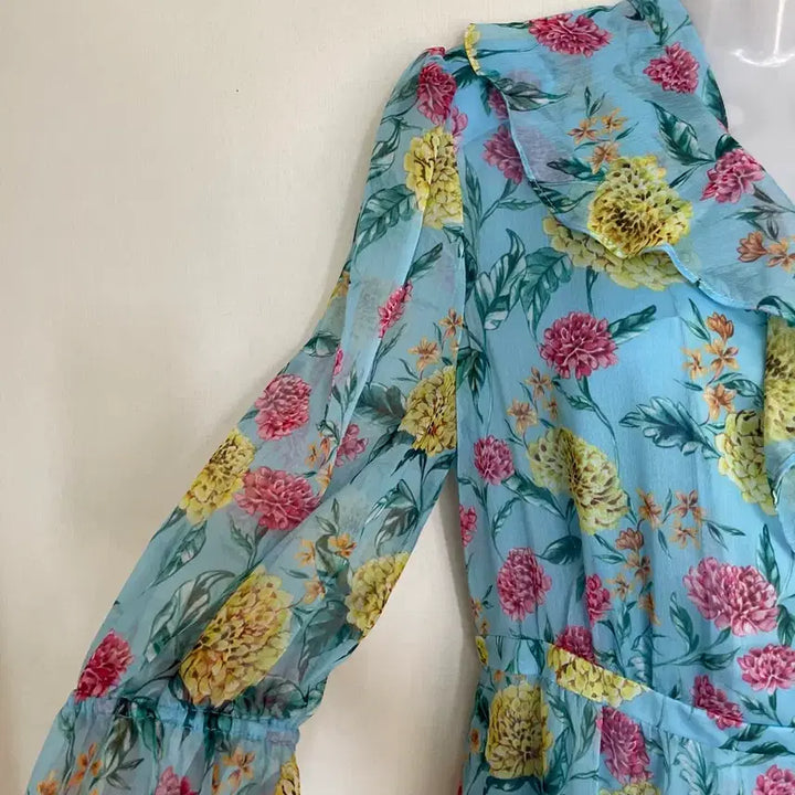 [BUNJANG] Cerruti Chiffon Floral Print Long Dress / CERRUTI.쉬폰원피스