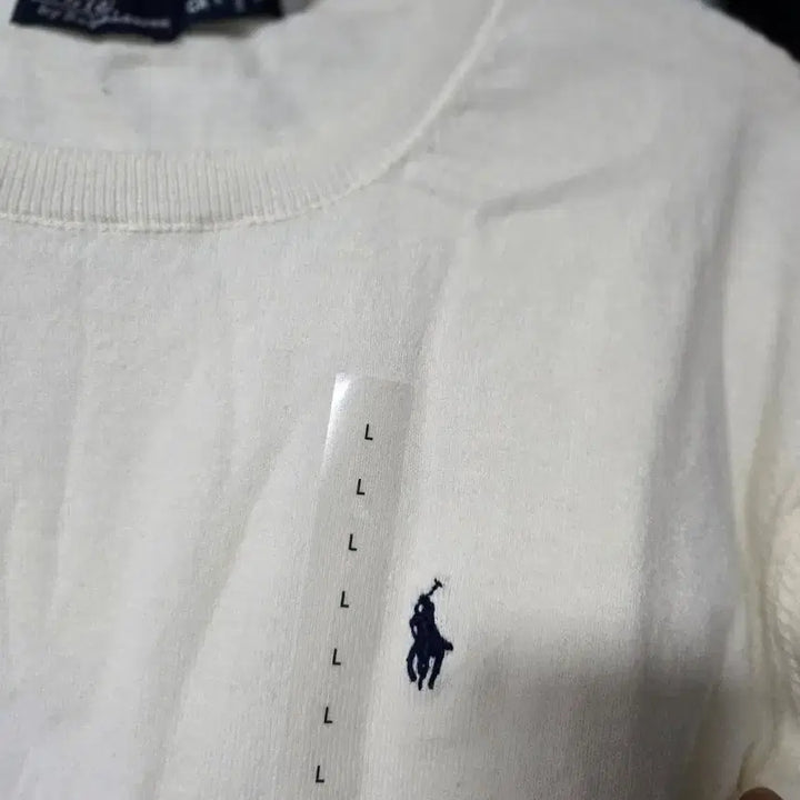[BUNJANG] Polo Ralph Lauren Pima Cotton Short Sleeve Knit Ivory L / 폴로 랄프로렌피마코튼 반팔 니트 아이보리