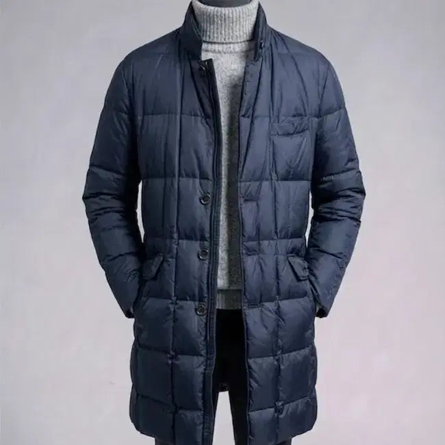 [BUNJANG] Vanhart di Albazar Italian Limonta Goose Down Quilted Padded Coat Navy Size 50 (105) / 반하트 디 알바자 / 이태리 리몬타 구스다운 패딩 코트 / 50[105]