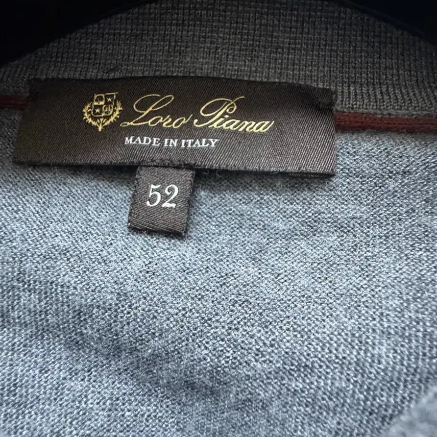 [BUNJANG] Loro Piana Cashmere Silk Blend Long Sleeve Polo Shirt / 로로피아나 카라티