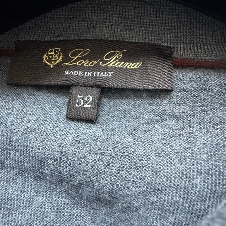 [BUNJANG] Loro Piana Cashmere Silk Blend Long Sleeve Polo Shirt / 로로피아나 카라티