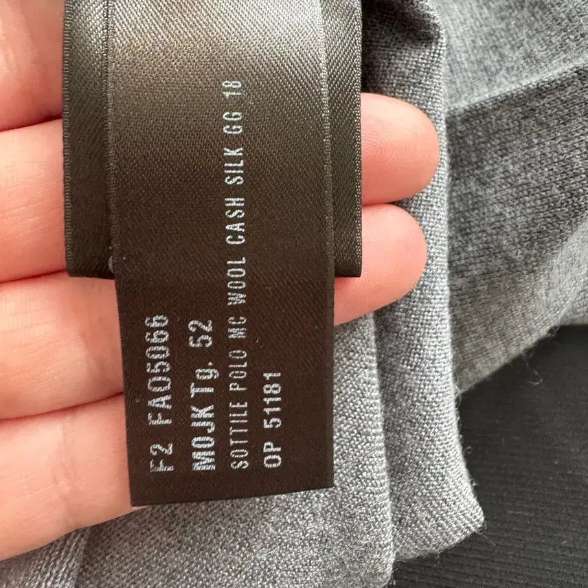 [BUNJANG] Loro Piana Cashmere Silk Blend Long Sleeve Polo Shirt / 로로피아나 카라티