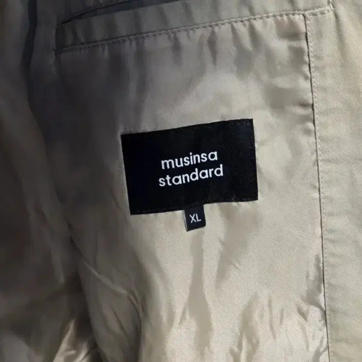 [BUNJANG] Musinsa Standard Cotton Harrington Jacket Beige XL / 무탠다드 코튼 헤링턴 자켓 베이지 XL