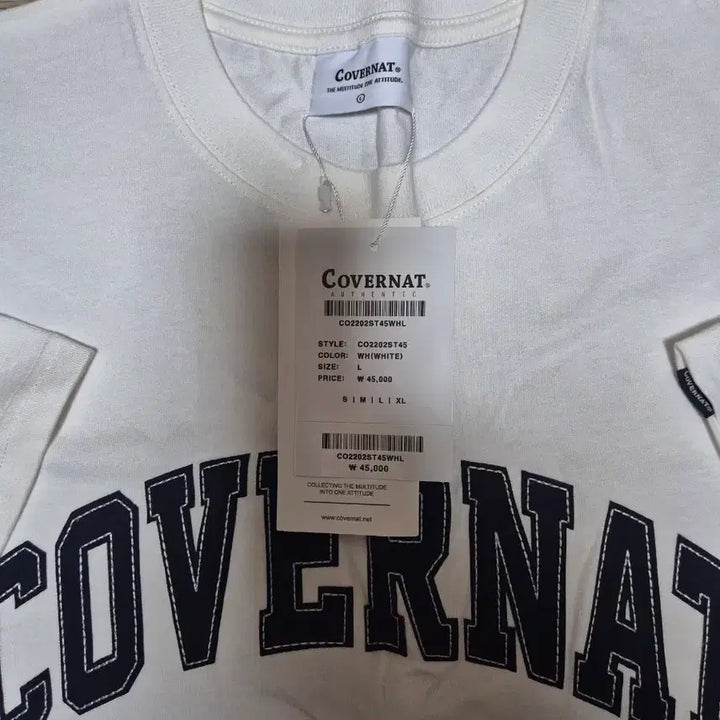 [BUNJANG] Covernat Short Sleeve T-Shirt L / 커버낫 반팔티 L