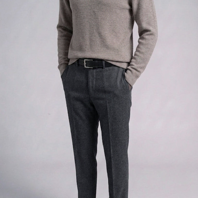 [BUNJANG] And Z by ZIOZIA Wool Cashmere Turtleneck Sweater / 지오지아 AndZ/앤드지 모카베이지 울캐시미어 터틀넥 스웨터 니트/100