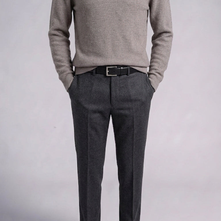 [BUNJANG] And Z by ZIOZIA Wool Cashmere Turtleneck Sweater / 지오지아 AndZ/앤드지 모카베이지 울캐시미어 터틀넥 스웨터 니트/100